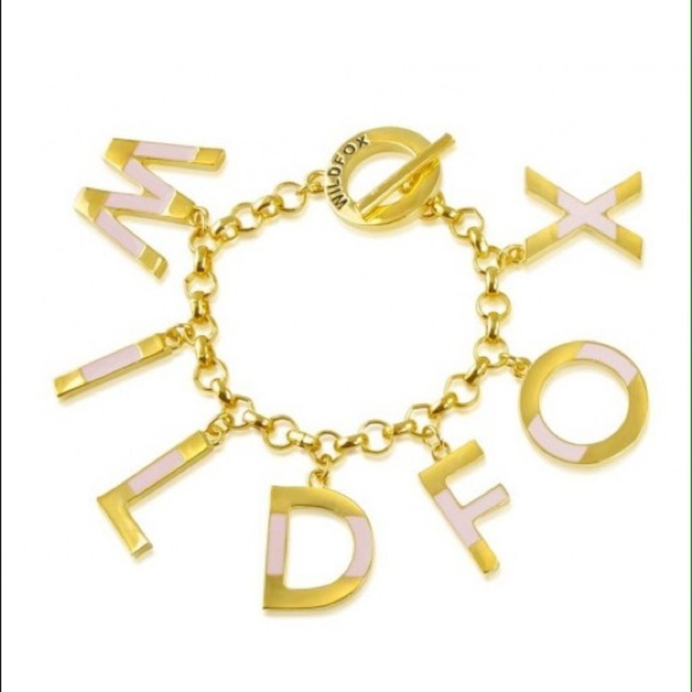 Wildfox couture‎ charm letter bracelet new